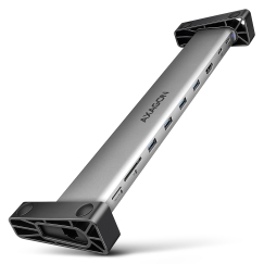 Axagon HMC-10HLS sülearvuti dokk ja pordireplikaator Juhtmega ühendatud USB 3.2 Gen 1 (3.1 Gen 1) Type-C Must, Hall