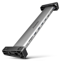 Axagon HMC-10HLS, USB 5Gbps hub, 4x USB-A, HDMI 4k/60Hz, RJ-45, SD/microSD, PD 100W