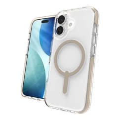 ZAGG Santa Cruz Snap чехол для мобильного телефона 16 cm (6.3") Крышка Титановый, Прозрачный