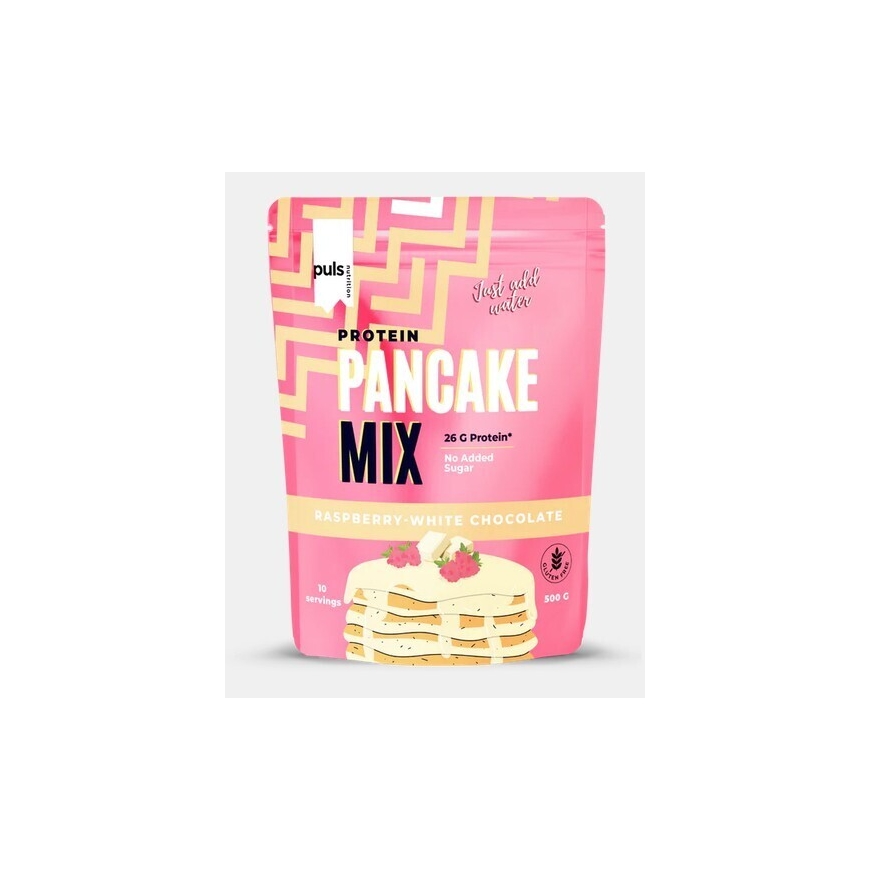 Puls Nutrition Protein Pancake mix, white chocolate-raspberry, 500 g