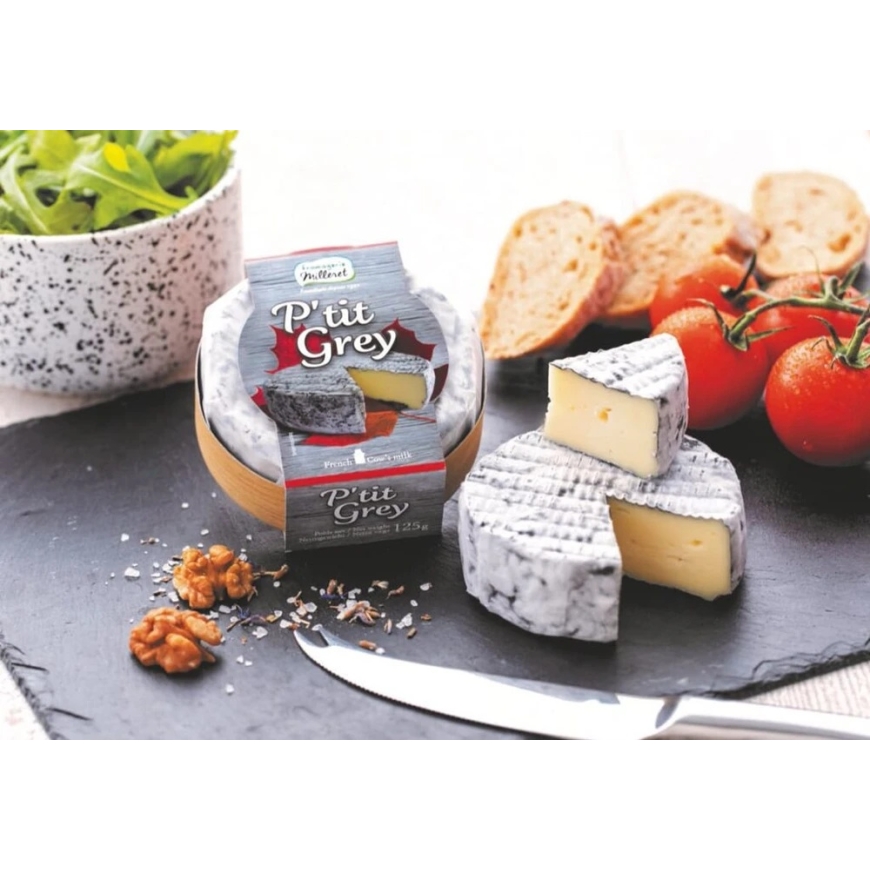Fromagerie Milleret Pehmeä juusto P'TIT Pilkas, tuhalla, 125g – 2