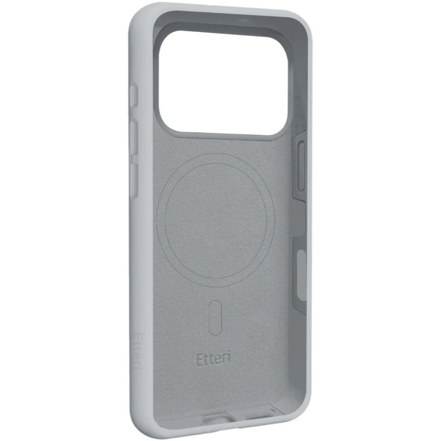 Etteri silikoninis Mag dėklas, skirtas iPhone 17 Pro / 18 Pro, sidabrinis – 3
