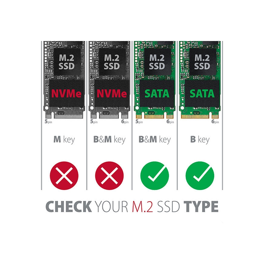 Axagon RSS-M2SD интерфейсная карта/адаптер Внутренний SATA – 2