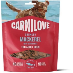 CARNILOVE Crunchy Mackerel с малиной - лакомство для собак - 200