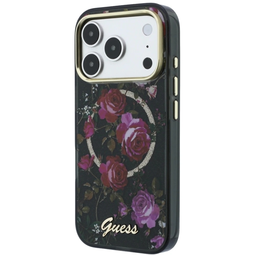 Guess IML Glitter Blossom Roses MagSafe kate iPhone 18 Pro Max / 17 Pro Max must – 2