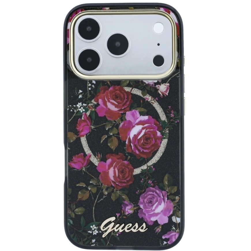 Guess IML Glitter Blossom Roses MagSafe kate iPhone 18 Pro Max / 17 Pro Max must – 3