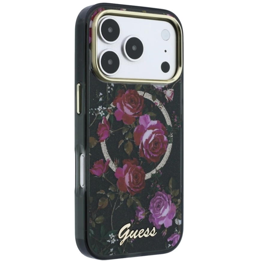 Guess IML Glitter Blossom Roses MagSafe kate iPhone 18 Pro Max / 17 Pro Max must – 4