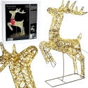 Dekoracja świąteczna Koopman Świetlna renifer su kokardą 50X88CM 720LED Dekoracja świąteczna Koopman Świetlna renifer su kokardą 50X88CM 720LED