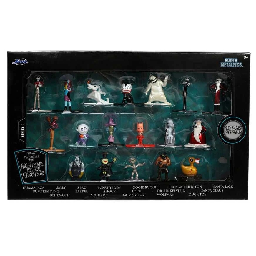 Jada Toys Disney Šausmains sapnis pirms Ziemassvētkiem metāla figūru komplekts 18 figūras 4 cm