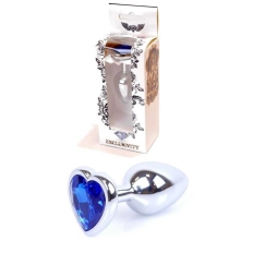 B Series Heavyfun Plug-Jewellery Silver Heart PLUG - Dark Blue