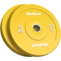Olympic Rubber Bumper Weight, BEAST series, set of 2x15kg, hole 51 mm, REBEL ACTIVE Olympic Rubber Bumper Weight, BEAST series, set of 2x15kg, hole 51 mm, REBEL ACTIVE