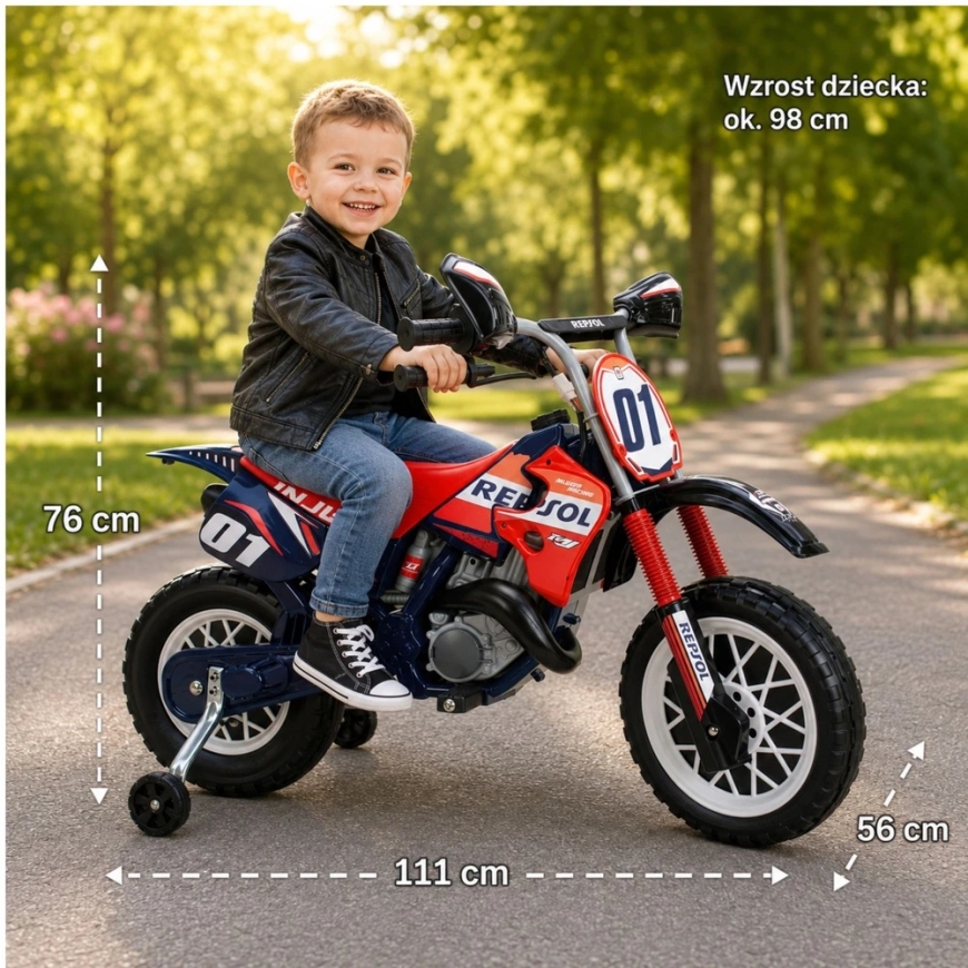 Bērnu elektriskais motocikls INJUSA Repsol 6V – 2