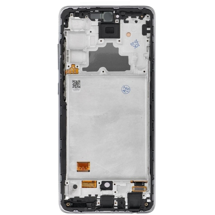 Oem REWA LCD ekrāns SAMSUNG A72 4G OLED melns ar rāmi
