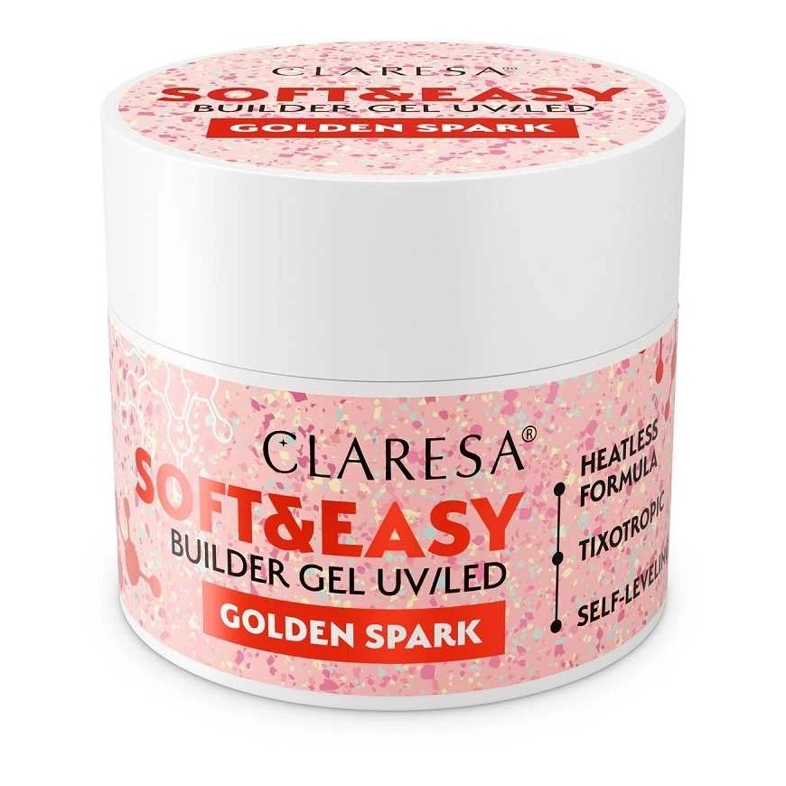 Artrozne Claresa Soft&Easy строительный гель Golden Spark 12g