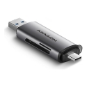 Axagon CRE-SAC SuperSpeed USB-C+USB-A card reader 5 Gbps