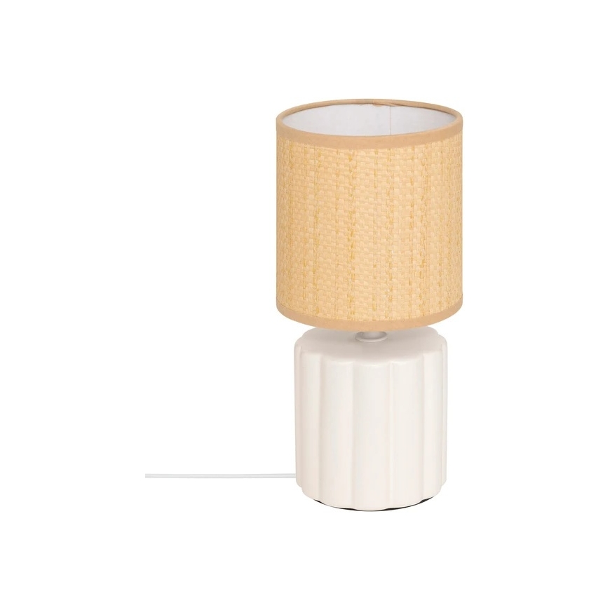 Lamp Keraminė lempa TYLIA, Ø 13 x 26.5 cm, balta
