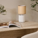 Lampa Keramikas lampa TYLIA, Ø 13 x 26.5 cm, balta Lampa Keramikas lampa TYLIA, Ø 13 x 26.5 cm, balta