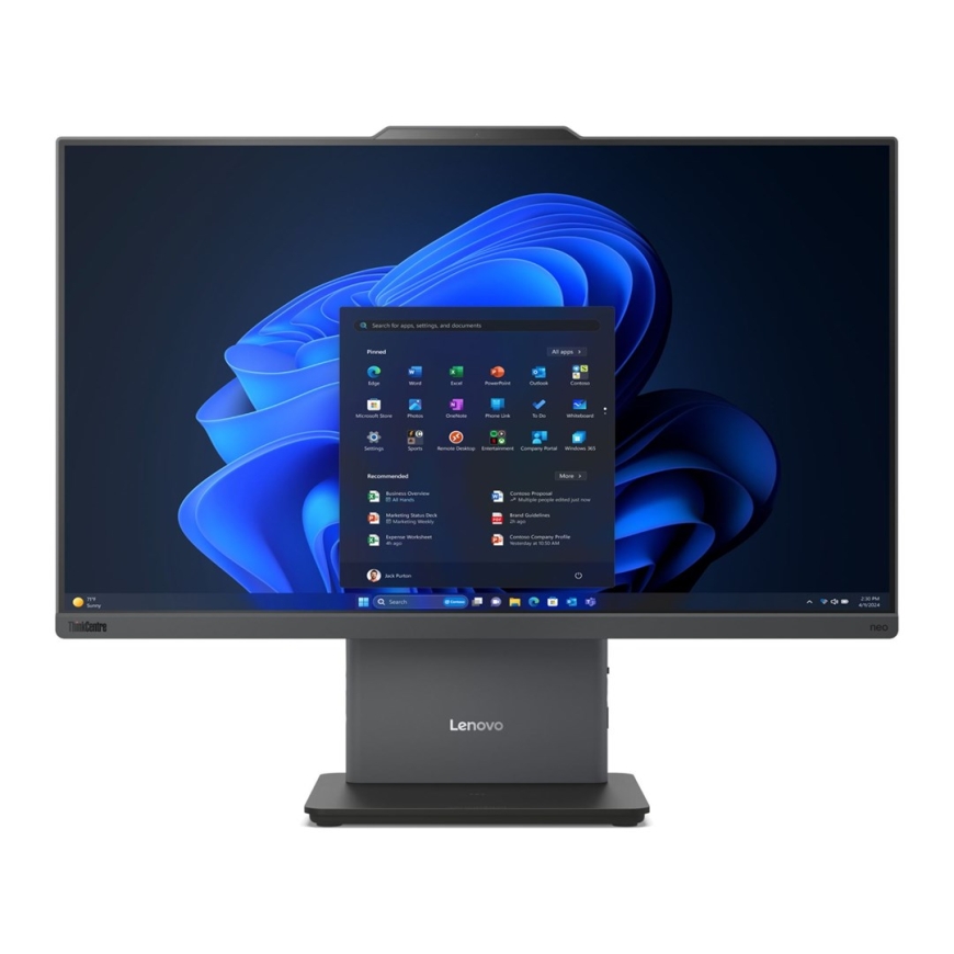Lenovo ThinkCentre neo 50a G5 All-in-One, Core 7 240H, 23.8" FHD Touch IPS (250 nits, AG), 16GB DDR5, 5200 SSD 1TB, integruota I – 2