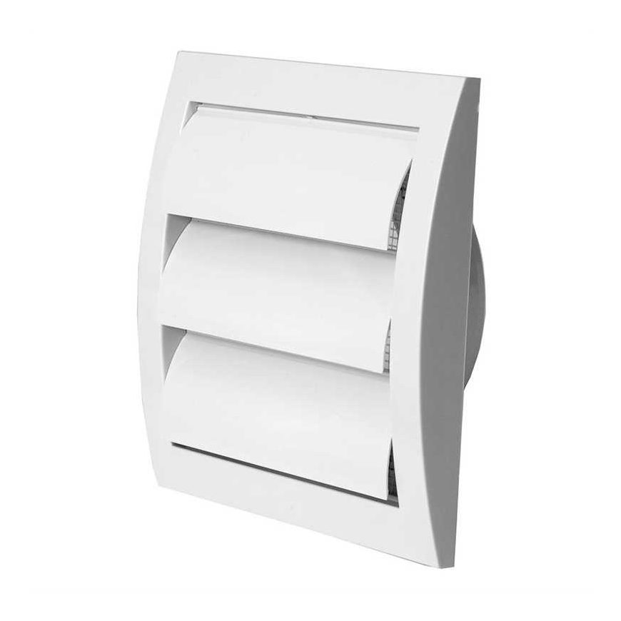 EUROPLAST РЕШЕТКА С ЗАДВИЖКАМИ 148X153/D100, БЕЛАЯ