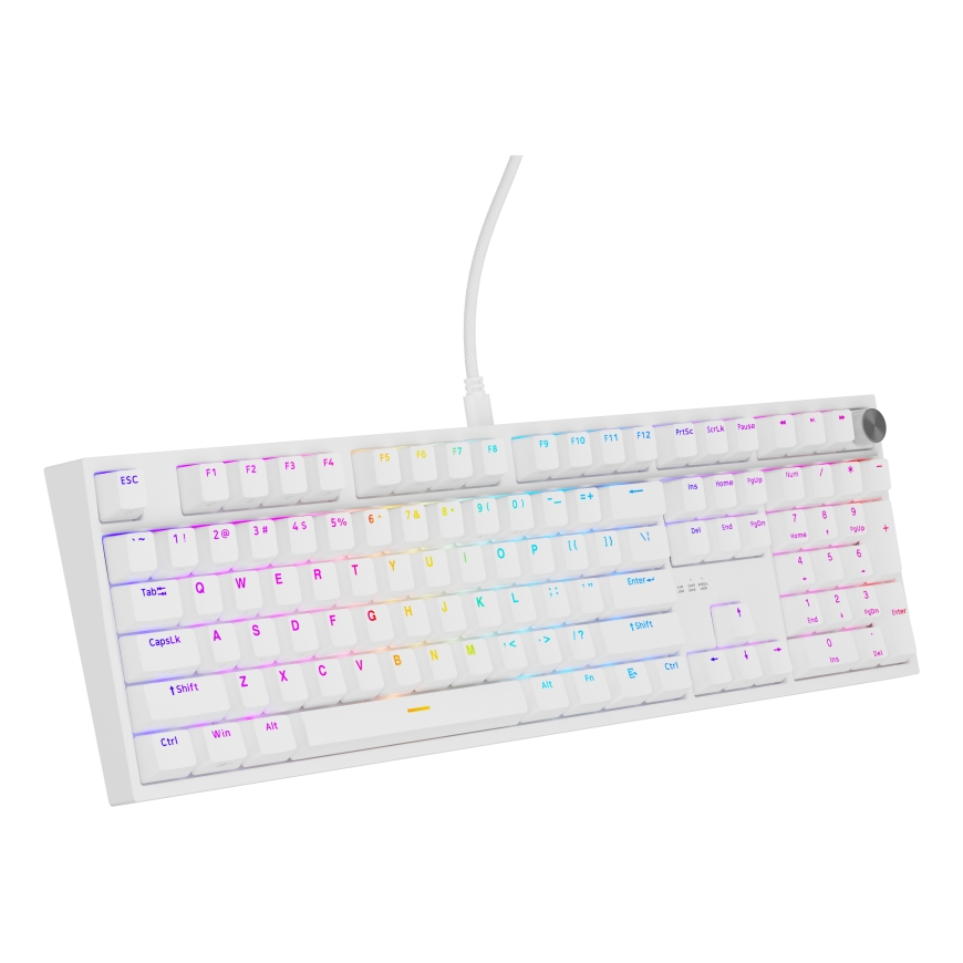 GENESIS THOR 404 klaviatūra Universalus USB QWERTY Anglų Balta – 5