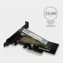 Axagon PCEM2-N PCIe x4 - M.2 NVMe M-key slot adapter w. SP & LP
