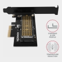 Axagon PCEM2-N PCIe x4 - M.2 NVMe M-key slot adapter w. SP & LP
