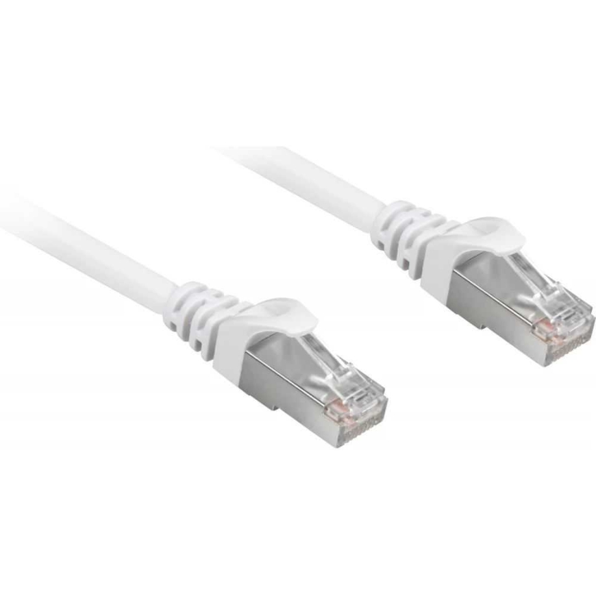 Sharkoon RJ45 CAT.6 SFTP 0,5m baltas