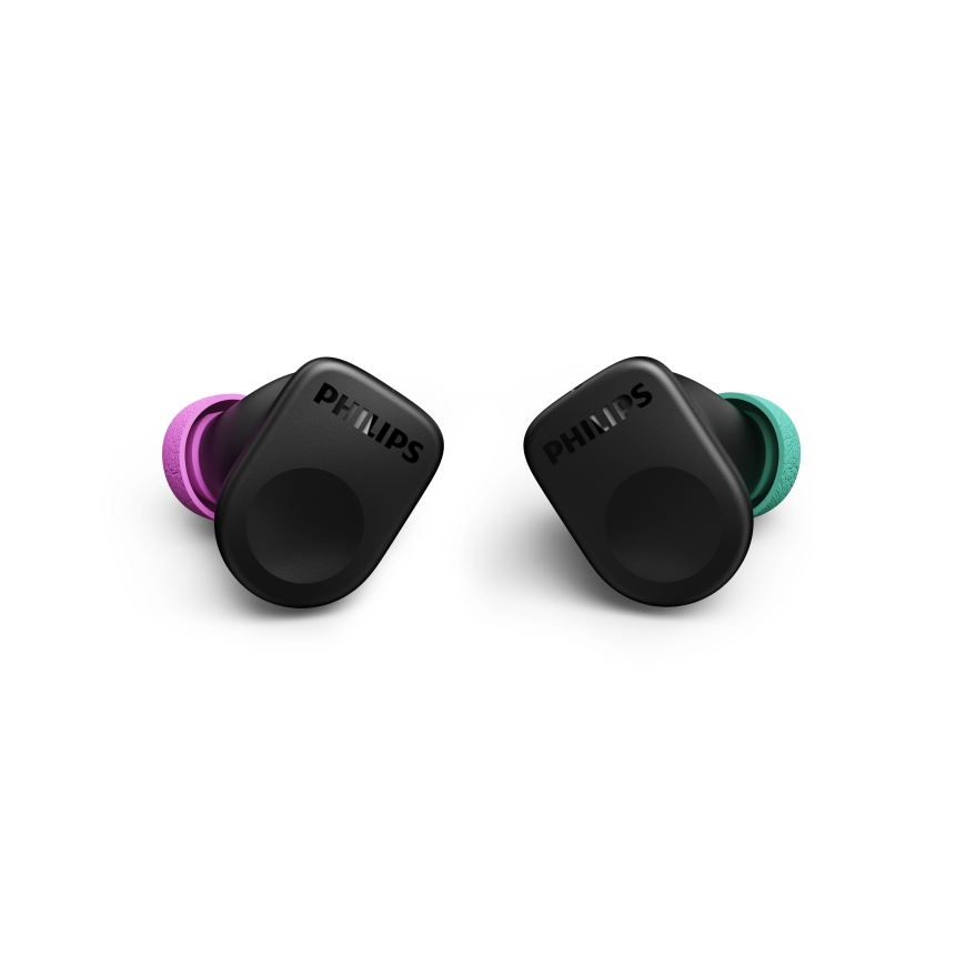 Philips TAMS3BK/00 Moving Sound Belaidės ausinės, juodos – 3