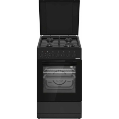 Kombinuota dujinė viryklė HFSC-S60LITGC-BK HEINNER