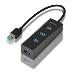 Axagon HUE-S2B interfeisa centrmezgls USB 3.2 Gen 1 (3.1 Gen 1) Type-A 5000 Mbit/s Melns