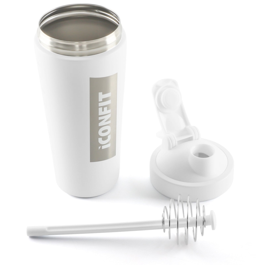 ICONFIT Shaker Stainless Steel - 800ml - White