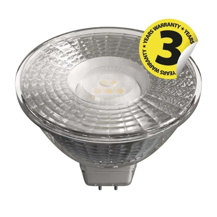 Lemputė LED GU5.3 (MR16) 12V 4.5W 400lm, šiltai balta, EMOS