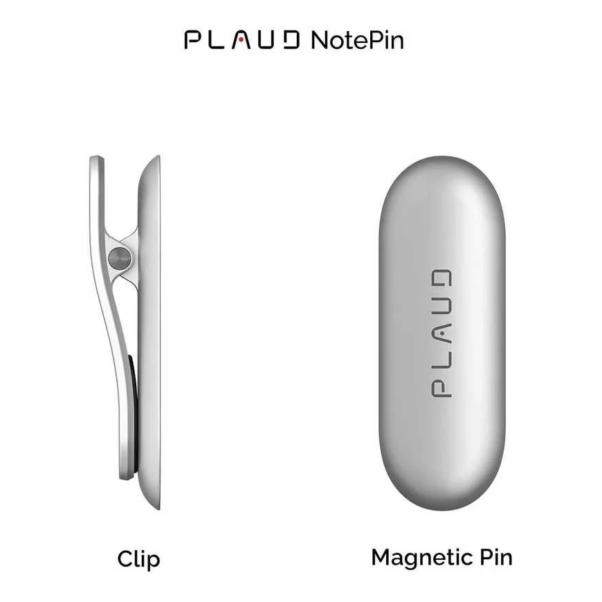 Diktofonas Plaud NotePin Clip and Magnetic Pin - Sunset Violetinė – 2