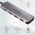 Axagon HMC-HCR3A 3x USB-A+ HDMI+ SD/microSD USB-C 3.2 Gen 1 hub 20cm Langallinen USB 3.2 Gen 1 (3.1 Axagon HMC-HCR3A 3x USB-A+ HDMI+ SD/microSD USB-C 3.2 Gen 1 hub 20cm Langallinen USB 3.2 Gen 1 (3.1