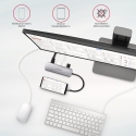 Axagon HMC-HCR3A 3x USB-A+ HDMI+ SD/microSD USB-C 3.2 Gen 1 hub 20cm Langallinen USB 3.2 Gen 1 (3.1 Axagon HMC-HCR3A 3x USB-A+ HDMI+ SD/microSD USB-C 3.2 Gen 1 hub 20cm Langallinen USB 3.2 Gen 1 (3.1