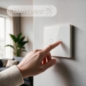 Qoltec 52716 Gudrais skārienjutīgais 2-pogu gaismas slēdzis | Wi-Fi | Taimeris | Tuya | Smart Life | Temperēts stikls | Balts Qoltec 52716 Gudrais skārienjutīgais 2-pogu gaismas slēdzis | Wi-Fi | Taimeris | Tuya | Smart Life | Temperēts stikls | Balts