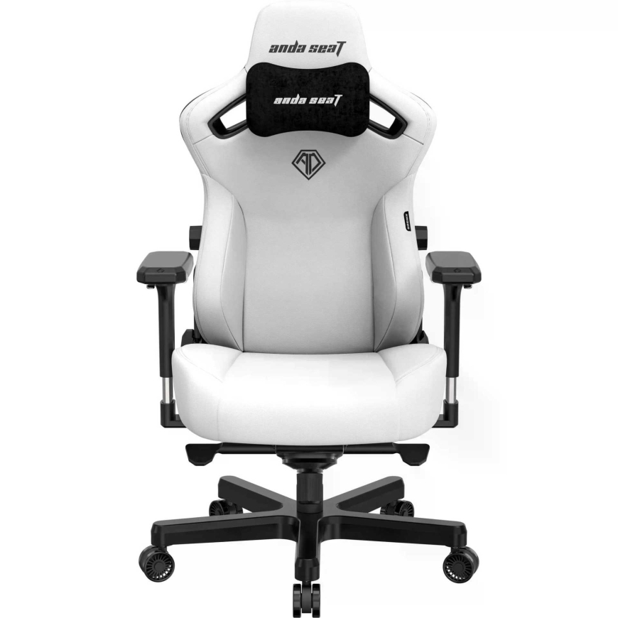 Anda Seat Kaiser 3 L baltā ādas spēļu krēsls ar griešanās mehāni – 4