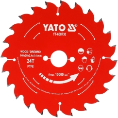 Yato TCT PTFE DISKAS MEDIENAI 165*20*24T