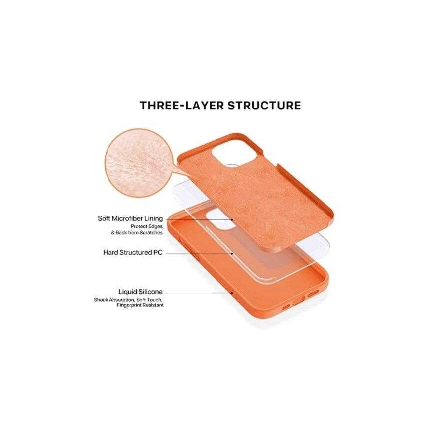 Riff "Mīksts silikona vāks iPhone 13 mini" Sarkans