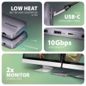Axagon HMC-12GM2 sülearvuti dokk ja pordireplikaator Juhtmega ühendatud USB 3.2 Gen 2 (3.1 Gen 2) Ty Axagon HMC-12GM2 sülearvuti dokk ja pordireplikaator Juhtmega ühendatud USB 3.2 Gen 2 (3.1 Gen 2) Ty