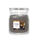 Yankee Candle Crackling Embers vaha küünal puidust silindris hall 1 tk.