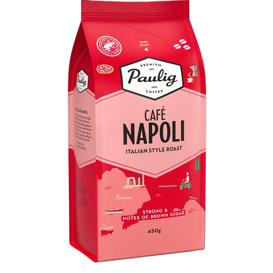 Paulig Café Napoli coffee beans, 450 g