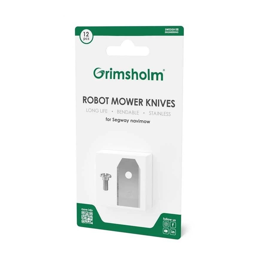 Asmeņi robotam Grimsholm Segway NAVIMOW, 12 gab.
