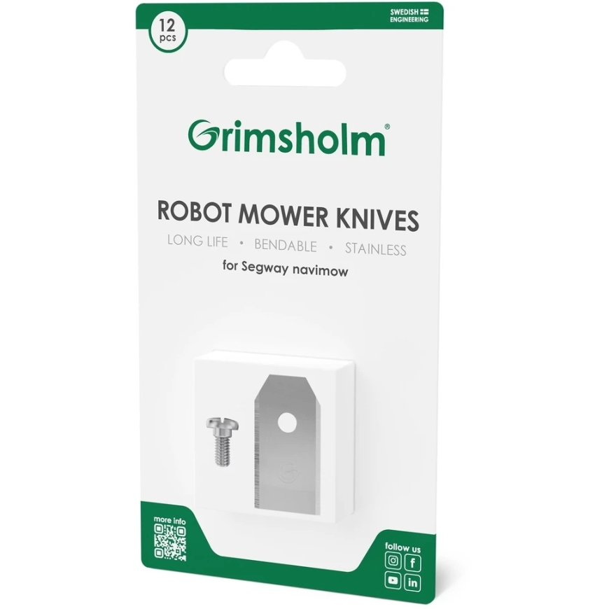 Asmeņi robotam Grimsholm Segway NAVIMOW, 12 gab. – 2