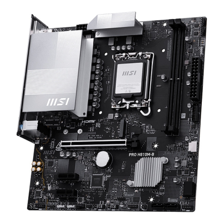 MSI PRO H810M-B emolevy Intel H810 LGA 1851 (Socket V1) mikro ATX – 2