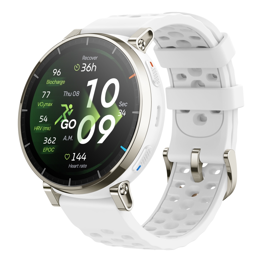 Amazfit Active 3 3.35 cm (1.32") AMOLED Digital 466 x 466 pixels Touchscreen Gold GPS (satellite) – 3