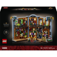 LEGO® Icons Bookshop: bookshelves decor, set 11379