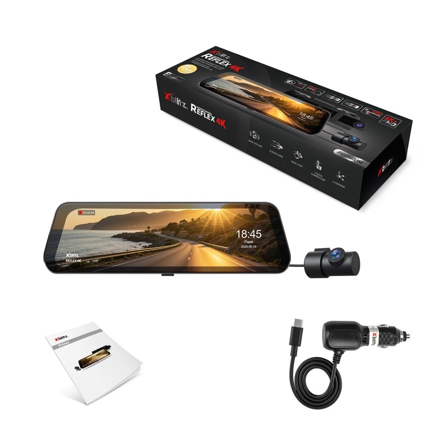 XBLITZ REFLEX 4K DVR 4K HDR PREMIUM TAUSTAKAMERALLA, WI-FI JA GPS – 5