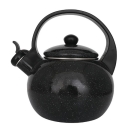 Tējkanna ar svilpi, emaljēts tērauds, melna, 2.2L, KH 2039, King Tējkanna ar svilpi, emaljēts tērauds, melna, 2.2L, KH 2039, King
