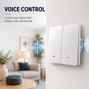 Qoltec 52706 Älykäs kaksikytkin | Wi-Fi | Ajastin | Tuya | Älykäs elämä | Valkoinen Qoltec 52706 Älykäs kaksikytkin | Wi-Fi | Ajastin | Tuya | Älykäs elämä | Valkoinen